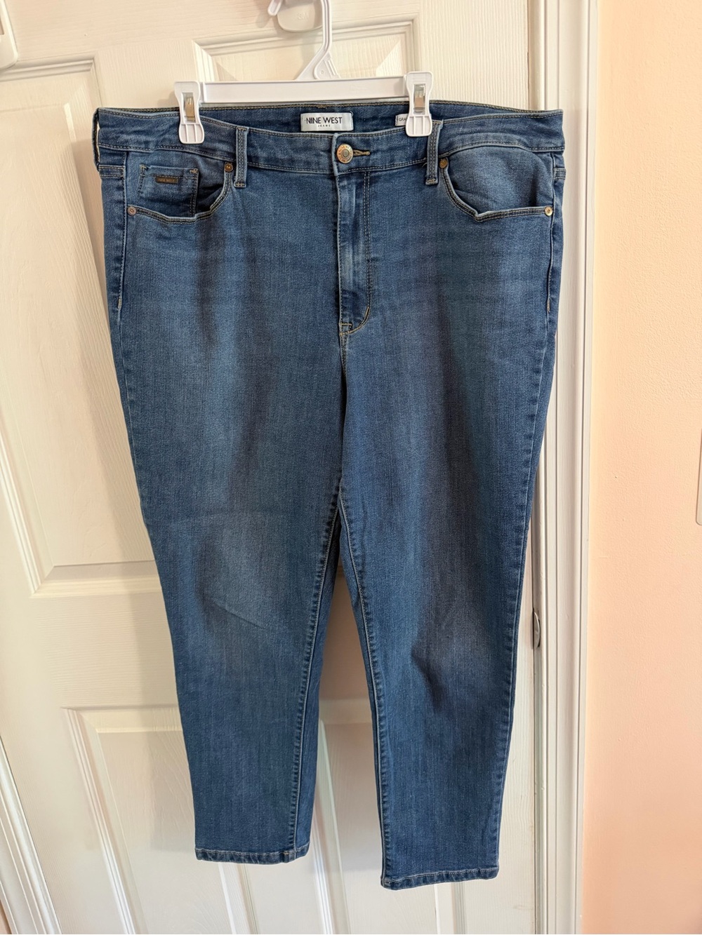 Nine West Dark Blue Cropped Slim Jeans